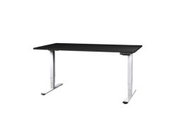 CONTINI, Büromöbel, CONTINI höhenverstellbarer Bürotisch 1.8x0.8m schwarz / Gestell weiss RAL 9016, Produkte & Wohnen