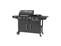 Mr.Grill, Gasgrill, Multifunktions-Gasgrill mit 6 Brennern inkl. Pizza Ofen Plattengrill & Seitenbrenner, Produkte & Wohnen