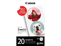 Canon, Set Thermo & Zinkdrucker, Canon ZP-2030-2C-20 Zink Circle Sticker, Produkte & Wohnen