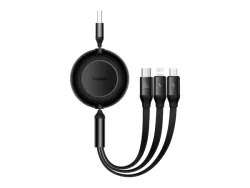 Baseus, USB Kabel, Baseus USB-A 3-in-1 Cable 1.1m Black, Produkte & Wohnen