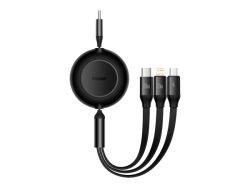 Baseus, USB Kabel, Baseus USB-C 3-in-1 Cable 1.1m Black, Produkte & Wohnen
