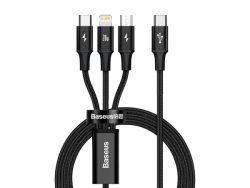 Baseus, USB Kabel, Baseus USB-C 3-in-1 Cable 1.5m Black, Produkte & Wohnen