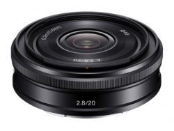 Sony - Festbrennweite E 20mm F/2.8, Schwarz, 20-50mm