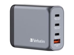 VERBATIM Charger 100W GaN grey 32202 3xUSB-C 1xUSB-A +Adapter UK/US