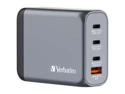 VERBATIM Charger 100W GaN grey 32202 3xUSB-C 1xUSB-A +Adapter UK/US