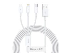 Baseus, USB Kabel, Baseus USB-A 3-in-1 Cable 1.5m White, Produkte & Wohnen