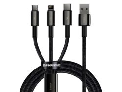 Baseus, USB Kabel, Baseus USB-A 3-in-1 Cable 1.5m Black, Produkte & Wohnen