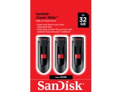 Sandisk, USB-Sticks, SanDisk Cruzer Glide 32GB, 3er Pack, Produkte & Wohnen