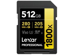 Lexar, SD Speicherkarten, Lexar 1800x UHS-II SDXC 512GB Gold, Produkte & Wohnen