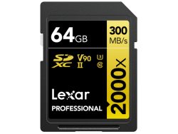 Lexar, SD Speicherkarten, Lexar 2000x UHS-II SDXC 64GB Gold, Produkte & Wohnen