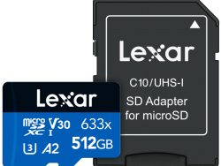 Lexar, microSD Speicherkarten, Lexar micro SDXC 100MB/s 512GB Blue m.A, Produkte & Wohnen