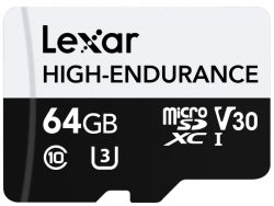 Lexar, microSD Speicherkarten, Lexar micro SDHC High Endurance 64GB, Produkte & Wohnen