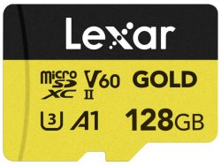 Lexar, microSD Speicherkarten, Lexar micro SDXC 280MB/s 128GB Gold, Produkte & Wohnen