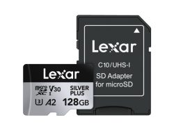 Lexar, microSD Speicherkarten, Lexar micro SDXC Silver Plus 128GB, Produkte & Wohnen