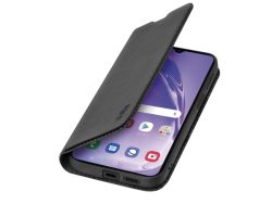 sbs mobile Flip Cover Samsung Galaxy A15 Schwarz Standfunktion, Induktives Laden, Handy Flip Case TEBKLITESAA155GK