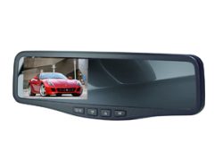 EyeSystem, Fahrzeug Hifi,  4.3 Farb-Spiegel-Monitor 10V-32V für max. 2 Kameras, AUTO & BIKE, RVM 144D