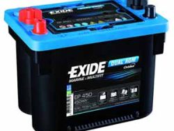 Exide, Fahrzeugbatterie,  Dual 12V/50Ah/750A LxBxH 260x173x206mm/B/C:0, AUTO & BIKE, EP450