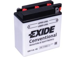 YUASA, Fahrzeugbatterie, Conventional 6V/12Ah LxBxH: 122 // 62 // 131 // S:0, AUTO & BIKE, 6N11A-1B