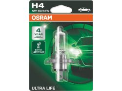 OSRAM, Ersatzleuchtmittel,  Glühlampe ULTRA LIFE H4 12V 60/55W P43t, AUTO & BIKE, 64193ULT-01B