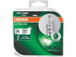 OSRAM, Ersatzleuchtmittel,  Glühlampe H1 ULTRA LIFE 12V 55W P14,5s, AUTO & BIKE, 64150ULT-HCB 3582