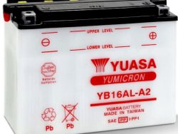 YUASA, Fahrzeugbatterie, Yumicron 12V/16.8Ah/210A LxBxH: 207 // 71.5 // 164 // S:0, AUTO & BIKE, YB16AL-A2