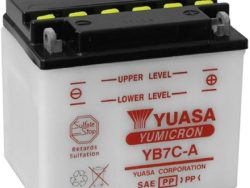 YUASA, Fahrzeugbatterie, Yumicron 12V/7.4Ah/75A LxBxH: 130 // 90 // 114 // S:0, AUTO & BIKE, YB7C-A