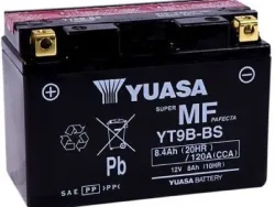 YUASA, Fahrzeugbatterie, AGM 12V/8.4Ah/120A LxBxH: 150 // 70 // 105 // S:1, AUTO & BIKE, YT9B-BS