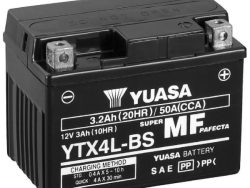 YUASA, Fahrzeugbatterie, AGM 12V/3.2Ah/50A LxBxH: 114 // 71 // 86 // S:0, AUTO & BIKE, YTX4L-BS