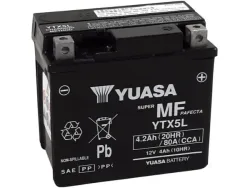 YUASA, Fahrzeugbatterie, AGM 12V/4.2Ah/80A LxBxH: 114 // 71 // 106 // S:0, AUTO & BIKE, YTX5L