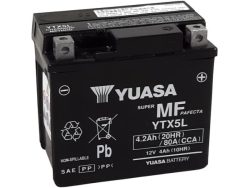 YUASA, Fahrzeugbatterie, AGM 12V/4.2Ah/80A LxBxH: 114 // 71 // 106 // S:0, AUTO & BIKE, YTX5L