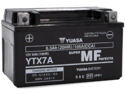 YUASA, Fahrzeugbatterie, AGM 12V/6.3Ah/100A LxBxH: 150 // 87 // 93 // S:1, AUTO & BIKE, YTX7A
