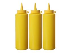HENDI, Gastro Küchenartikel, HENDI Spenderflaschen 3er Set Saucenspender, Produkte & Wohnen