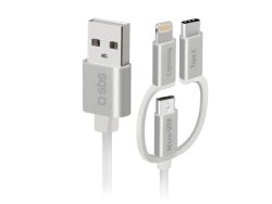 SBS, Type-C, USB zu Micro-USB-Kabel mit Lightning- und USB-C-Adaptern, Produkte & Wohnen