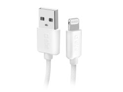 SBS, Lightning, USB-A – Lightning-Textilkabel mit Kabelhalter, 1,5 Meter, Produkte & Wohnen