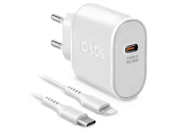 SBS, Power Delivery, 20W Made for iPhone (MFi) Wandladegerät-Kit, Produkte & Wohnen