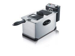 Severin FR 2431 Fritteuse 3 l 2000 W Überhitzungsschutz Edelstahl (gebürstet)