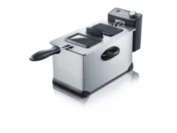Severin FR 2431 Fritteuse 3 l 2000 W Überhitzungsschutz Edelstahl (gebürstet)
