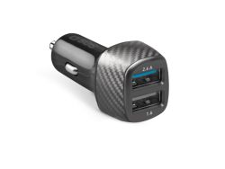 SBS, Schnellladung, Schnelllade-Autoladegerät, 1 x 12 W USB-Anschluss und 1 x 5 W USB-Anschluss, Produkte & Wohnen