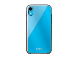 SBS, Covers, Cover aus Aluminium und Hartglas für iPhone XR, Produkte & Wohnen