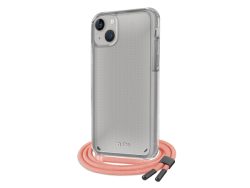 SBS, Covers, Transparente Hülle mit farbigem Umhängeband für das iPhone 14, Produkte & Wohnen