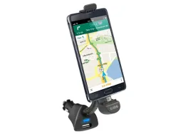 SBS, Auto, Autohalterung mit Micro-USB-Anschluss und USB-Port für Smartphones bis 5,5