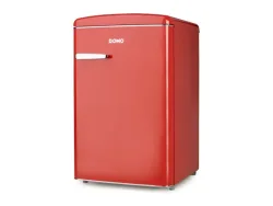 DOMO DO91703R Kühlschrank EEK: D (A - G) 120 l Standgerät Rot