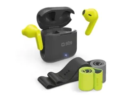 SBS, Audio, Kit mit drahtlosen TWS-Ohrhörern und elastischen Fitnessbändern, Produkte & Wohnen
