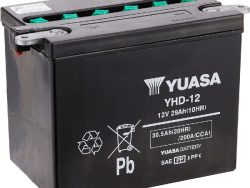 YUASA, Fahrzeugbatterie, Conventional 12V/28Ah/200A LxBxH: 206 // 133 // 165 // S:0, AUTO & BIKE, YHD-12 53236