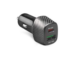 SBS, Power Delivery, Ultra schnelles Ladegerät fürs Auto, 1 USB-C 20W und 1 USB 18W Anschluss, Produkte & Wohnen