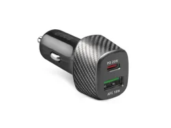 SBS, Power Delivery, Ultra schnelles Ladegerät fürs Auto, 1 USB-C 20W und 1 USB 18W Anschluss, Produkte & Wohnen