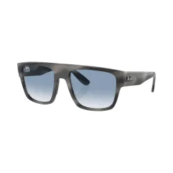 Ray-Ban Drifter Hellblau/ Grau Striped M | Sonnenbrillen