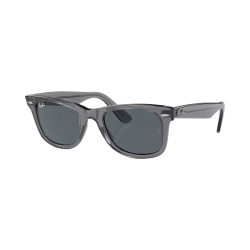 Ray-Ban Wayfarer Blau auf Grau transparent S | Sonnenbrillen