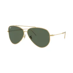 Ray-Ban Aviator Reverse Grün auf Gold L | Sonnenbrillen