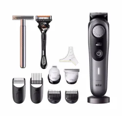 Braun BeardTrimmer BT9420 + KCG Safety Razor Bartschneider – Trimmer/Barttrimmer/Bartschneider – schwarz